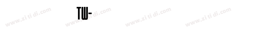 源石黑体 TW字体转换
